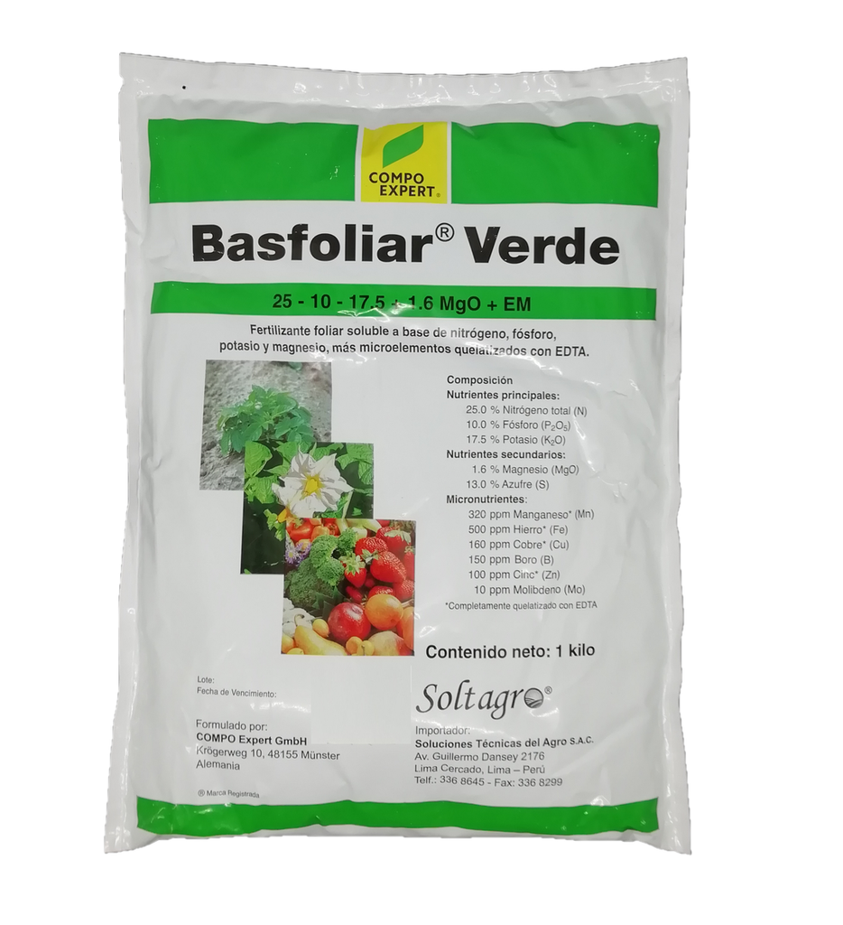 BASFOLIAR VERDE X 1 KG (Abono Foliar)