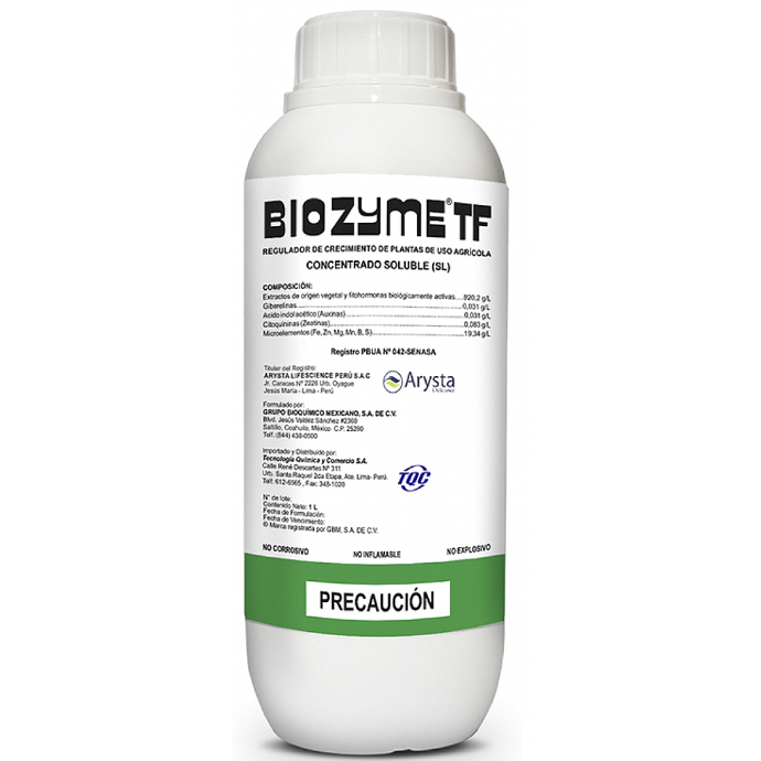 BIOZYME TF X 200 ML (A. Giberelico, Auxinas, Citoquininas)