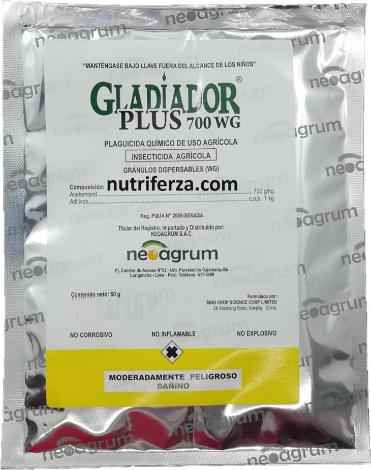 GLADIADOR PLUS 700 WG X 50G (Acetamiprid)