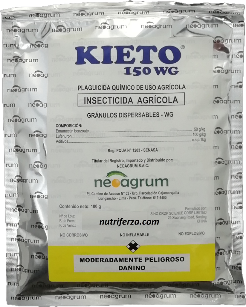 KIETO 150 WG X 100 GR (Lufenuron, Emamectin Benzoato)