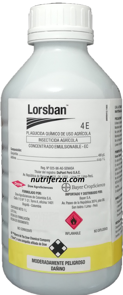 LORSBAN 480 EC X 1 LT (Clorpirifos)