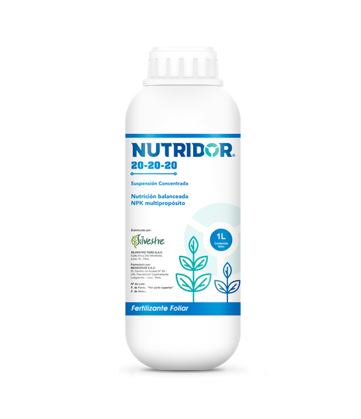 NUTRIDOR 20-20-20 X 1 LT (Abono Foliar NPK)