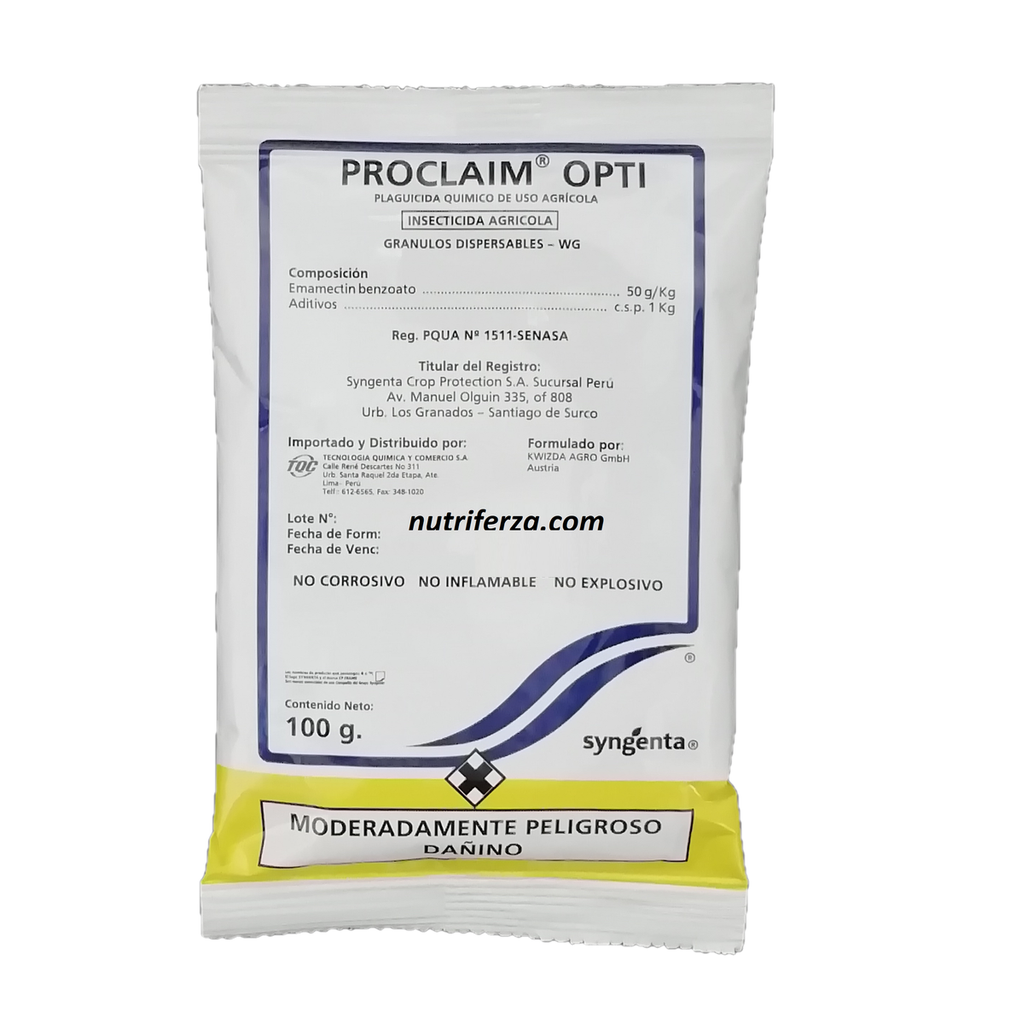 PROCLAIM OPTI X 100 GR (Emamectin Benzoato)