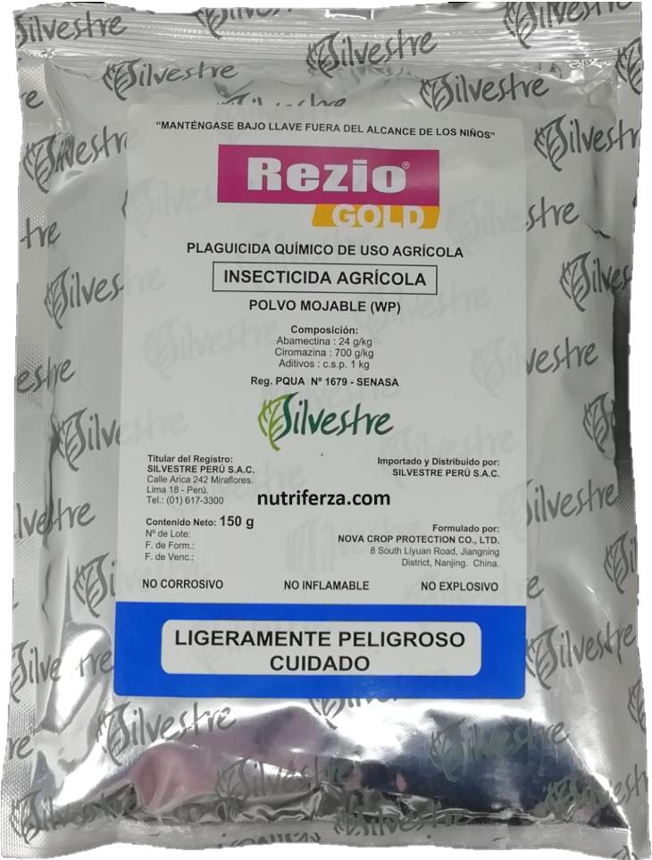 REZIO GOLD 724 WP X 150 GR (Ciromazina, Abamectina)