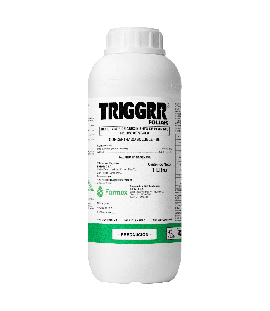 TRIGGRR FOLIAR X 1 LT (Citoquininas, Auxinas NPK)