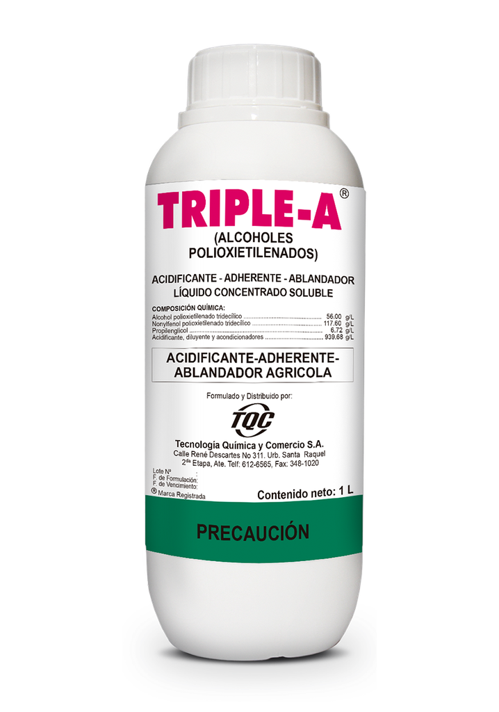TRIPLE A X 1 LT (Acidificante - Adhesivo)