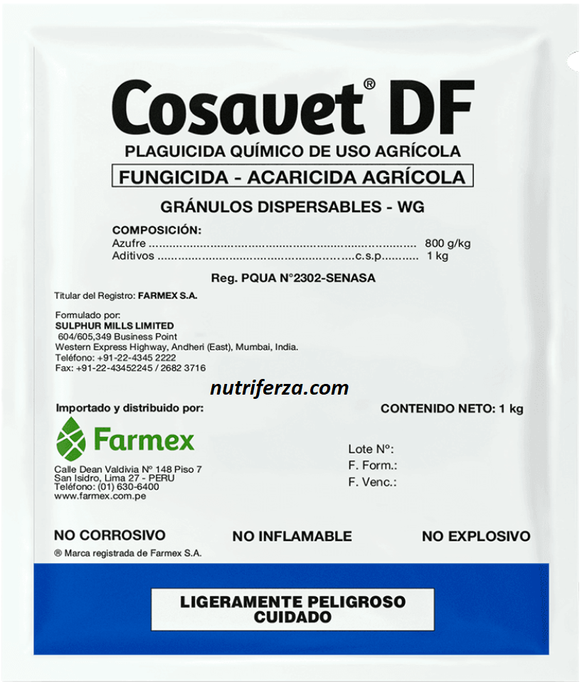 COSAVET 80 WG X 1 KG (Azufre)