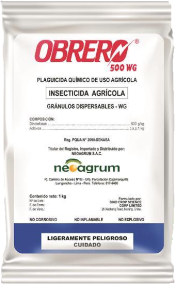 OBRERO 500 WG X 100 GR (Dinotefuran)