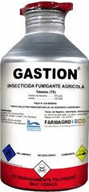 GASTION BOTELLA X 500 TABLETAS (1.5 KG) (Fosfuro de Aluminio)