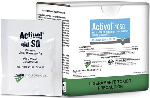 [2122] ACTIVOL 40 SG SOBRE X 2.5 G (Acido Giberelico)